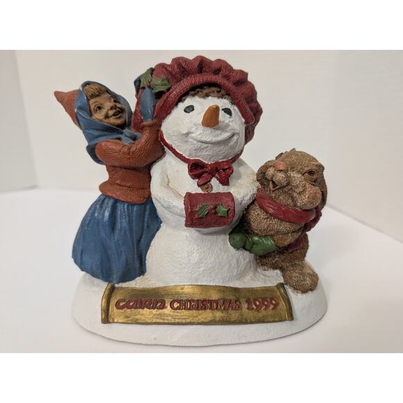 vintage Tom Clark Cairn Christmas 1999 Gnome Snowman Figure - Picture 1 of 7